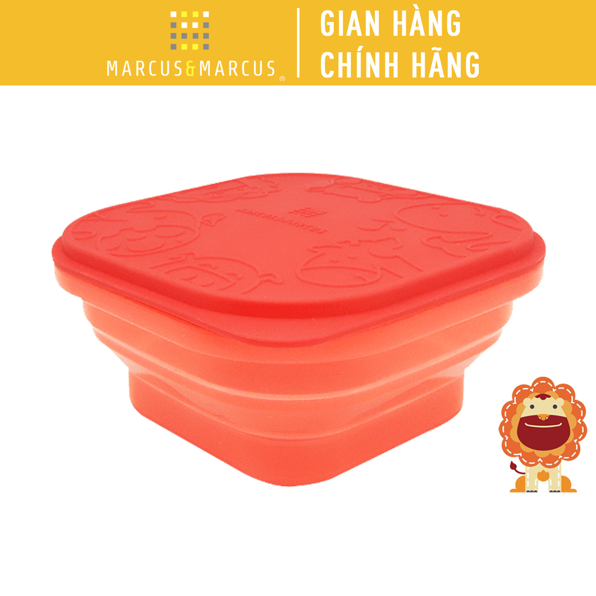 Bát silicon xếp gọn đựng bánh ăn dặm cho bé Marcus & Marcus - Marcus