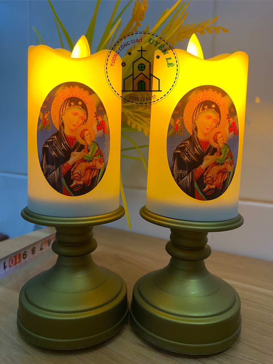 Cặp đèn Led công giáo dùng pin