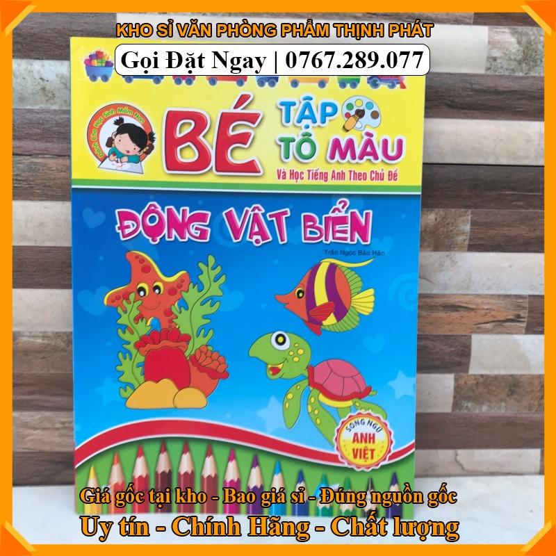 Bé tập tô màu theo các chủ đề