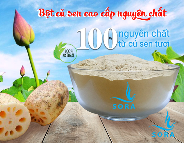 Sora Bột củ sen cao cấp nguyên chất