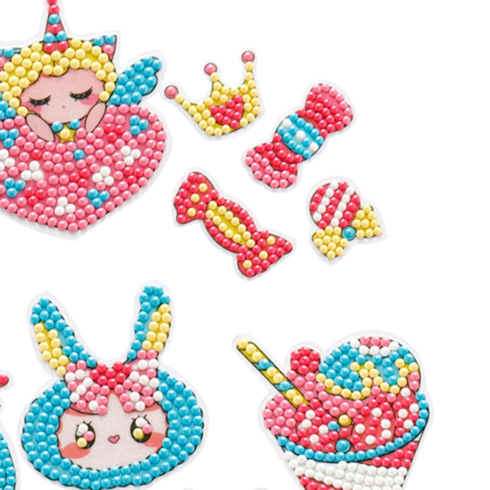 DIY Stickers Cute Rhinestones Animals Paint by Number Kits