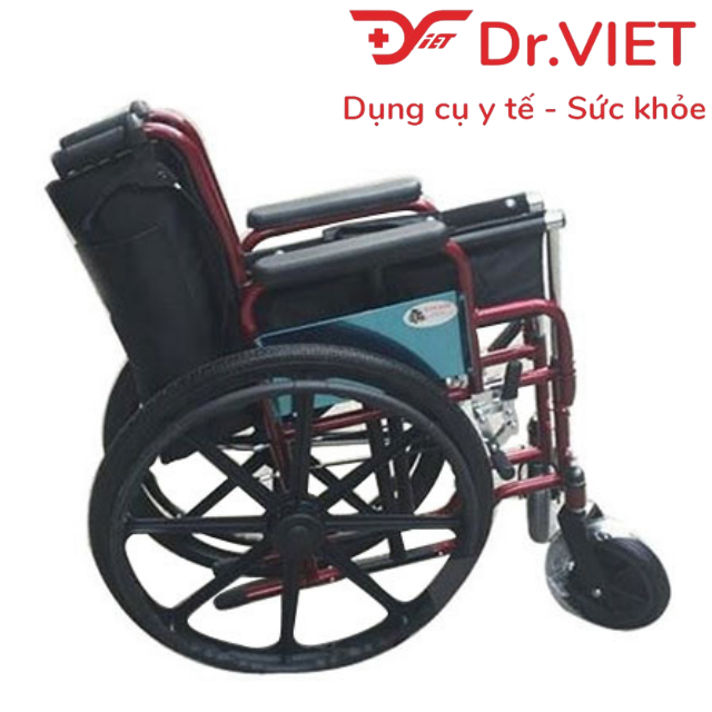 Xe lăn Lucass X-37BJ (X37BJ) [Chính hãng] Xe lăn thép sơn tĩnh điện, thắng tay, gác chân tháo rời cho người già, người đi lại khó khăn