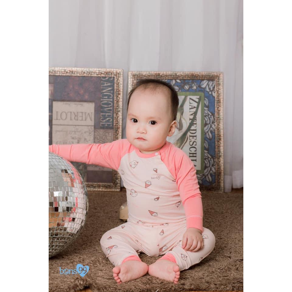 BỘ RAGLAN SỢI TRE - VÀNG CHANH M2,6-9M(7-9KG)