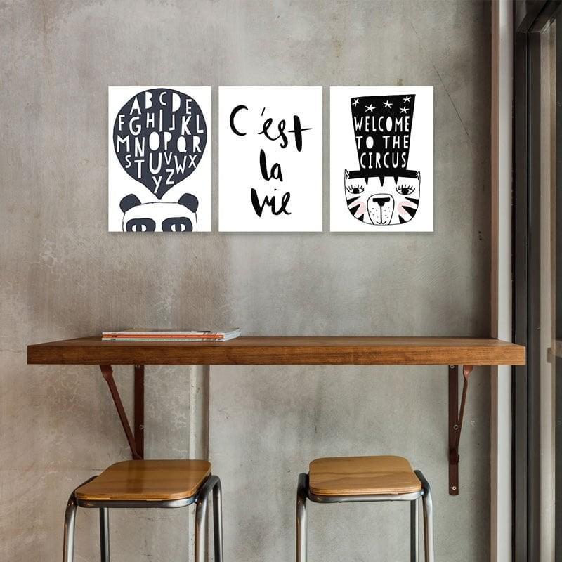 Bộ tranh Scandinavian “Welcome to the circus” W2232