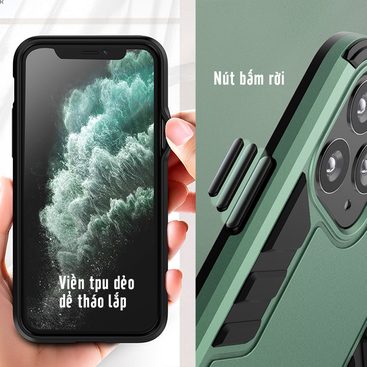 Ốp lưng cho iPhone 6 Plus / 7 / 7 Plus / X-XR / XS Max / iPhone 11 / iPhone 11 Pro / iPhone 11 Pro Max iRON - MAN - Nhựa PC cứng viền dẻo chống sốc VER 2