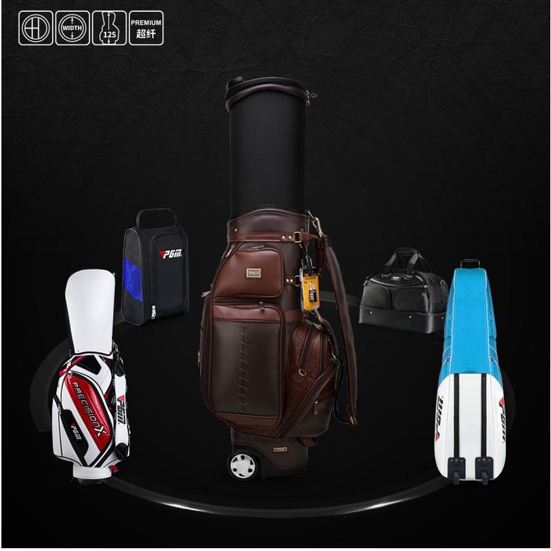 Túi Đựng Gậy Golf QB044- Đa năng có bánh xe full set nắp cứng