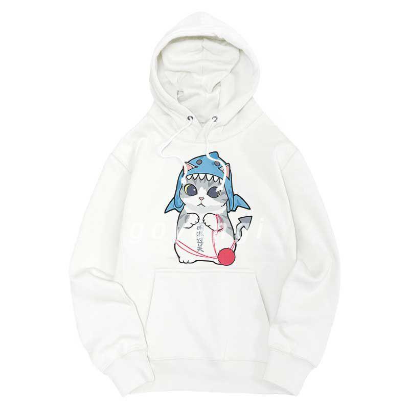 Áo hoodie goyangi Khủng long mặt mèo oversize phong cách hàn quốc