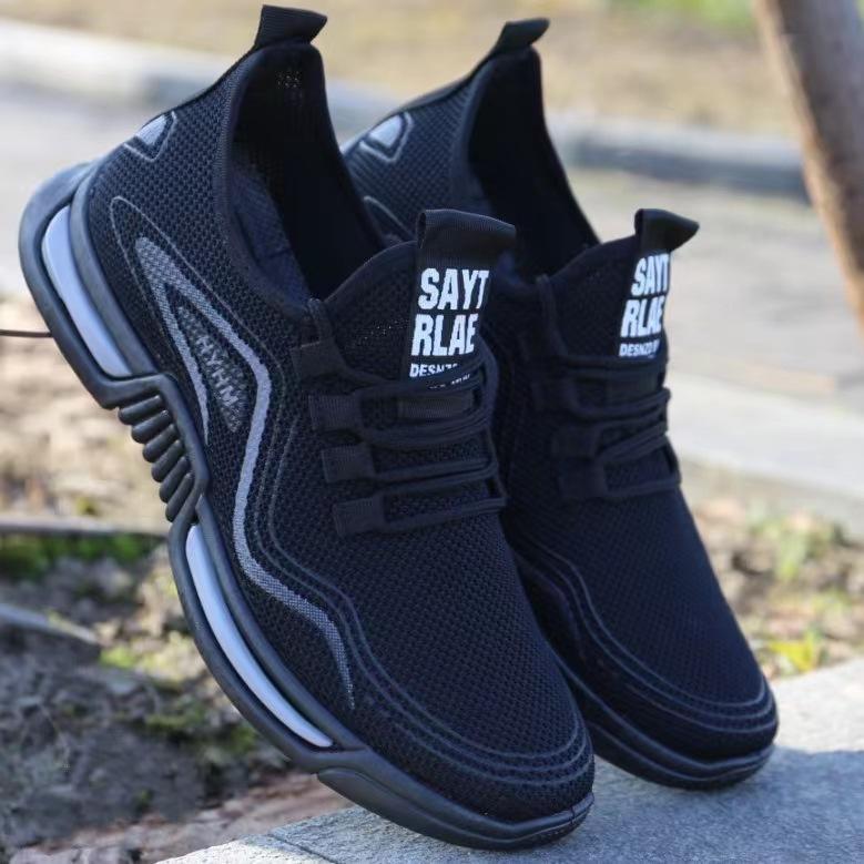 LCRTZKG Sneaker Men Giày thể thao mùa hè Thoải mái Breathable White Shoes Flying Dệt Casual Shoes zapatillas hombre