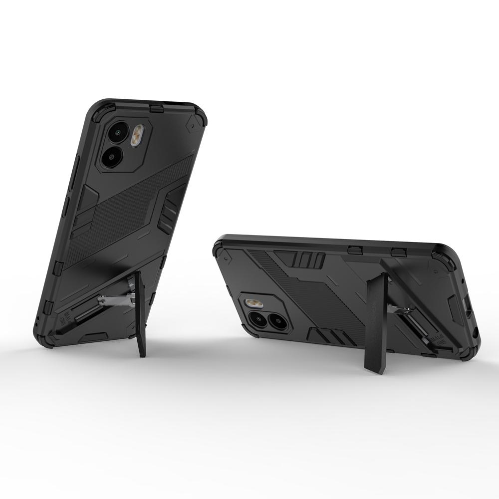 Ốp lưng cho Xiaomi Redmi A1 A2 chống sốc Iron Man PUNK cao cấp kèm giá đỡ