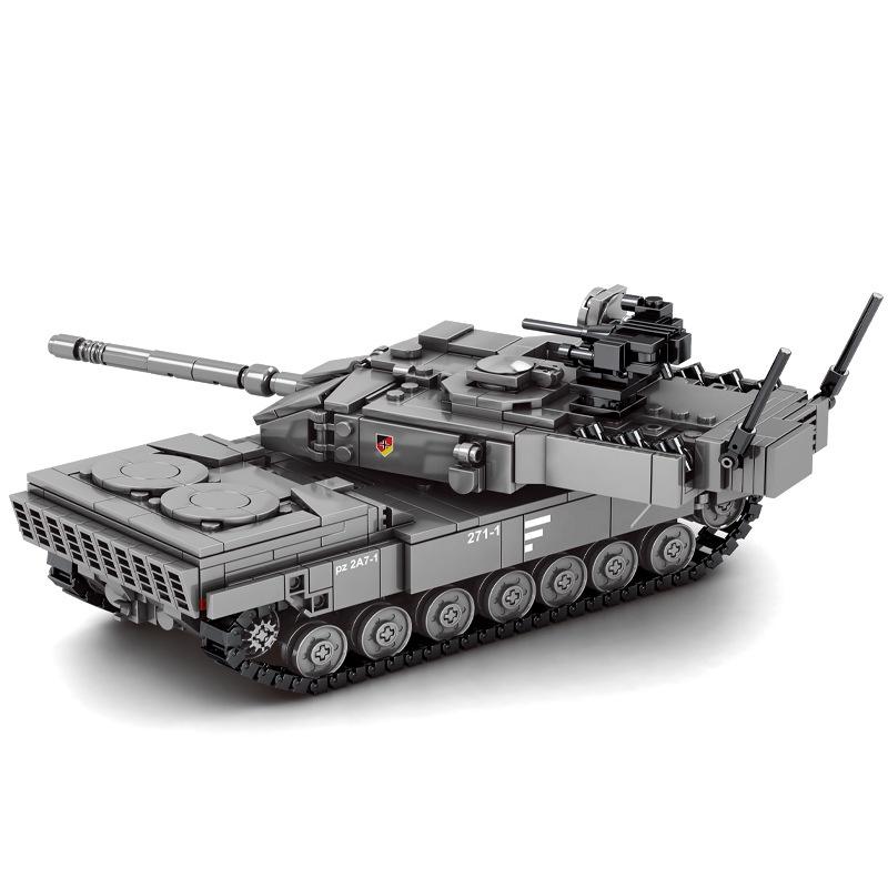 Đồ chơi Lắp ráp Xe tăng Đức Leopard 2A7+, SY0104 Xếp hình thông minh, Nhựa ABS an toàn, Sách hướng dẫn chi tiết