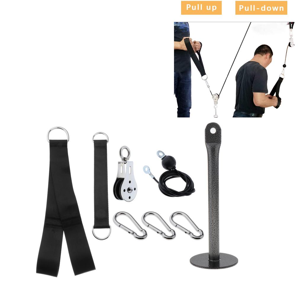 Bộ cáp ròng rọc và dây treo tự tập luyện thể thao Pulley Cable LAT System DIY Loading Pin