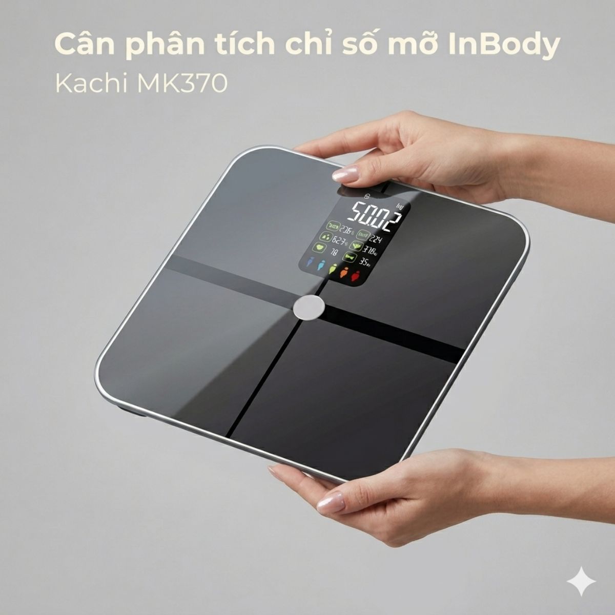 Cân quét chỉ số cơ thể Kachi MK370 CÔNG NGHỆ FEETID NHẬN DIỆN NGƯỜI DÙNG MÀ Không CẦN KẾT NỐI APP - Hàng chính hãng