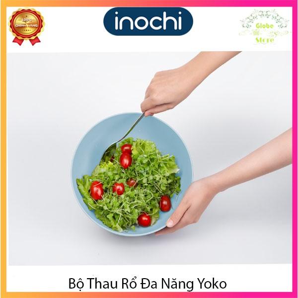 Bộ Thau Rổ Rửa Rau Cao Cấp Đa Năng 23cm Yoko INOCHI Nhật Bản