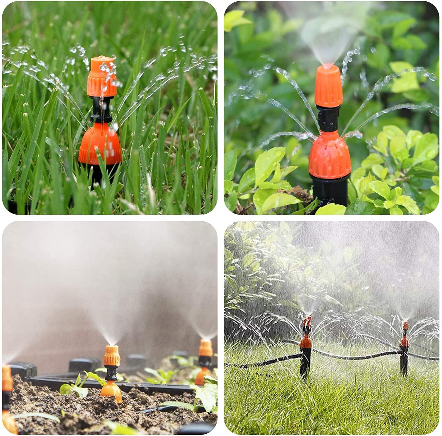 20 Vòi phun có thể điều chỉnh cho vòi phun nước nhỏ giọt của cây vườn 360 độ thiết bị làm mát/tưới tiêu