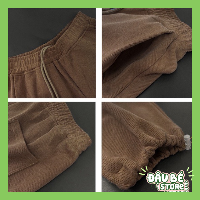 Quần Jogger Thể Thao Nam Nữ dáng dài suông cao cấp-Quần ống rộng bo gấu Unisex basic Pants nhiều màu Ulzzang-DAUBE-Q037