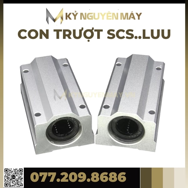 Con Trượt SCS25LUU, SCS30LUU, SCS35LUU, SCS40LUU, SCS50LUU, Con Trượt Tròn SCS LUU, Bạc Trượt SCSLUU