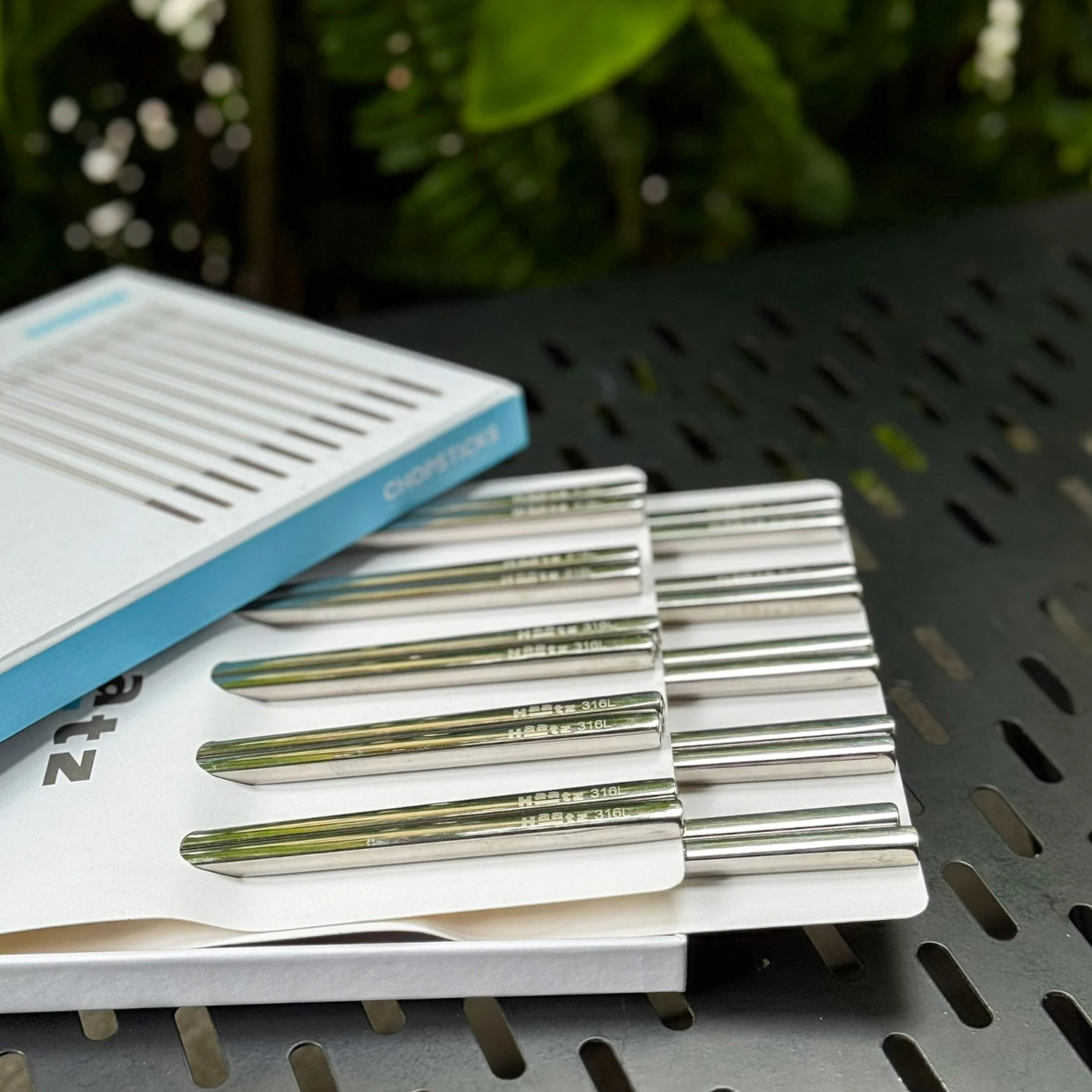 Bộ 10 đôi đũa inox 316L Hàn Quốc bảo hành 24 tháng