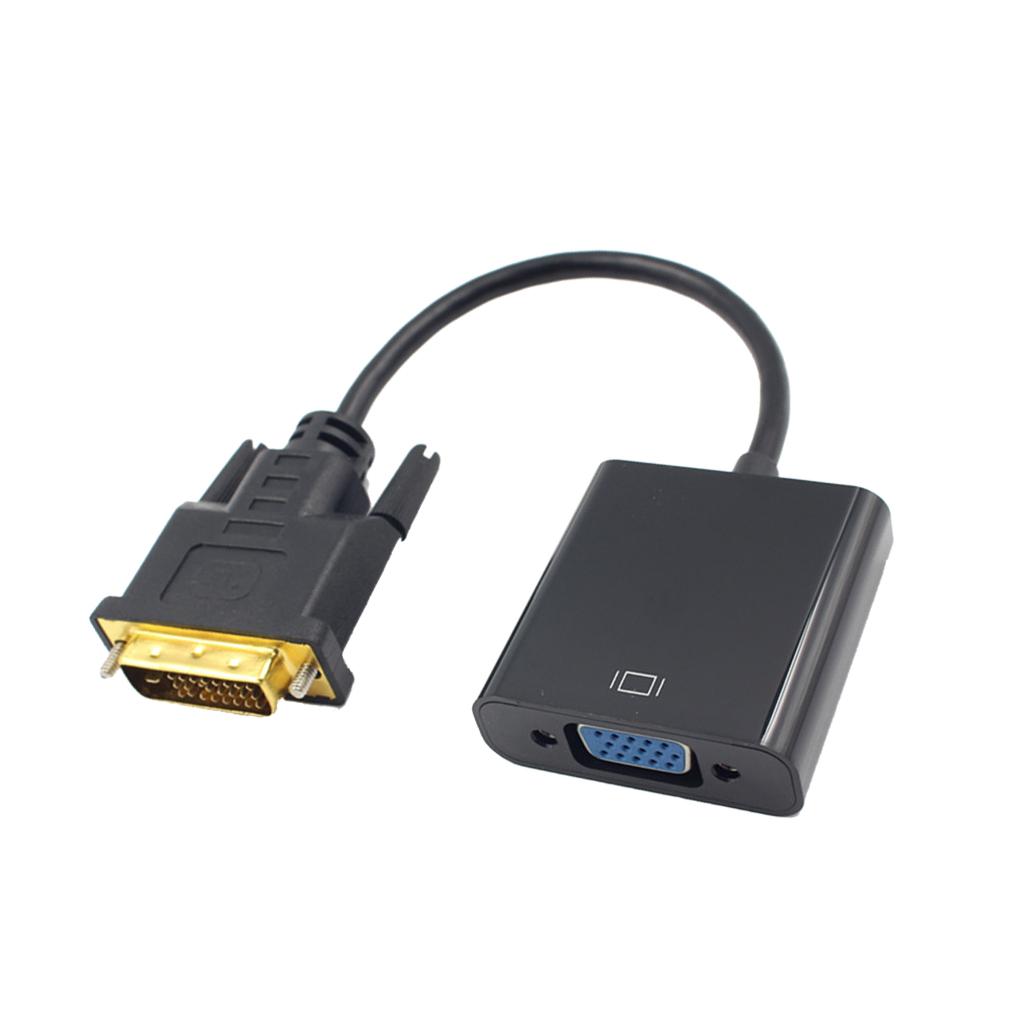 -D 24+1 Pin Male To VGA Female 15Pin Video Monitor Adapter Converter Cord