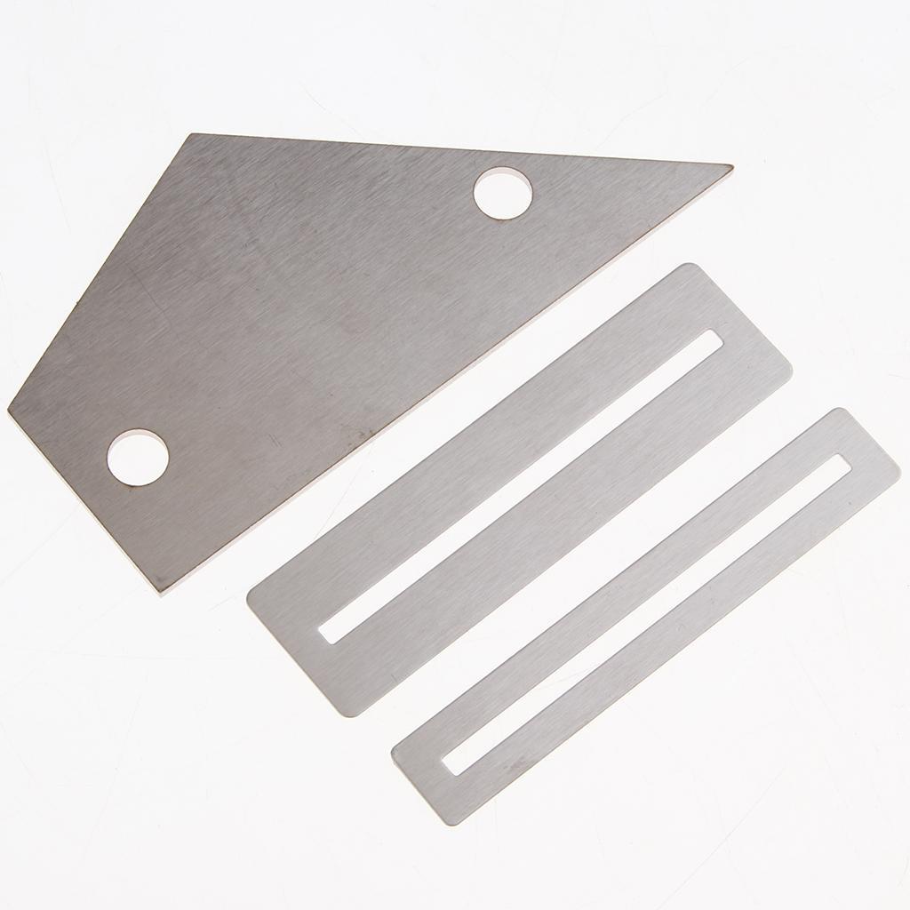 3Pcs Guitar Parts Fret Rocker Metal Fret File Grinding Stone Fretboard Guard