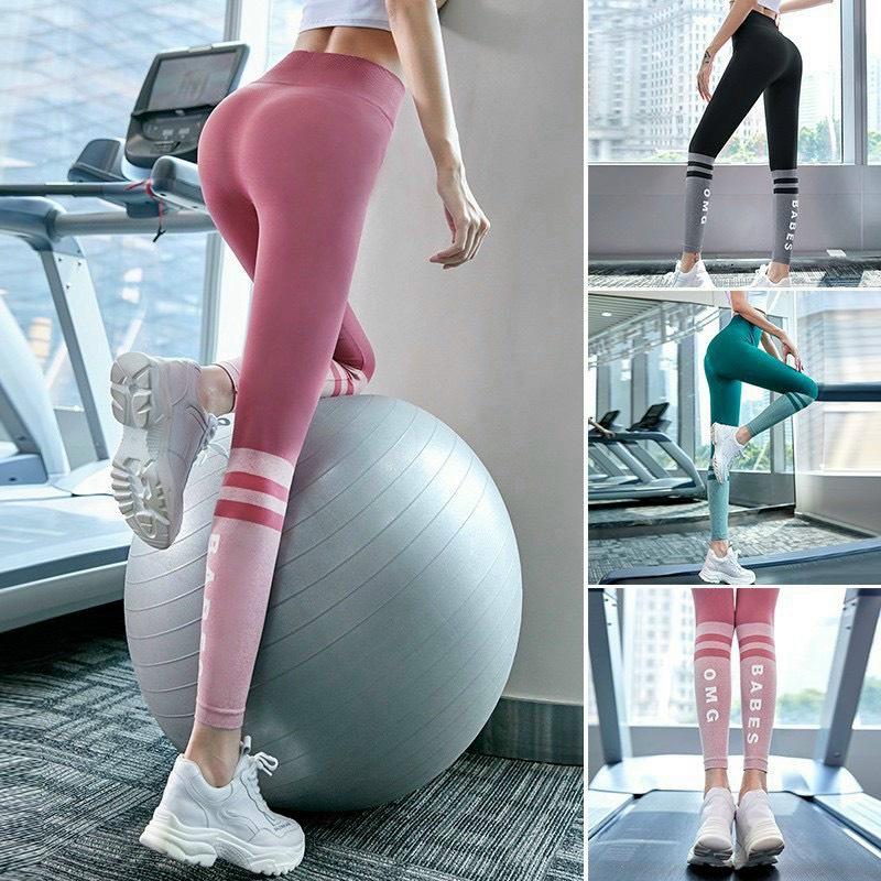 Quần tập dài Gym babes nữ cạp lưng cao, co giãn 4 chiều Ofelia