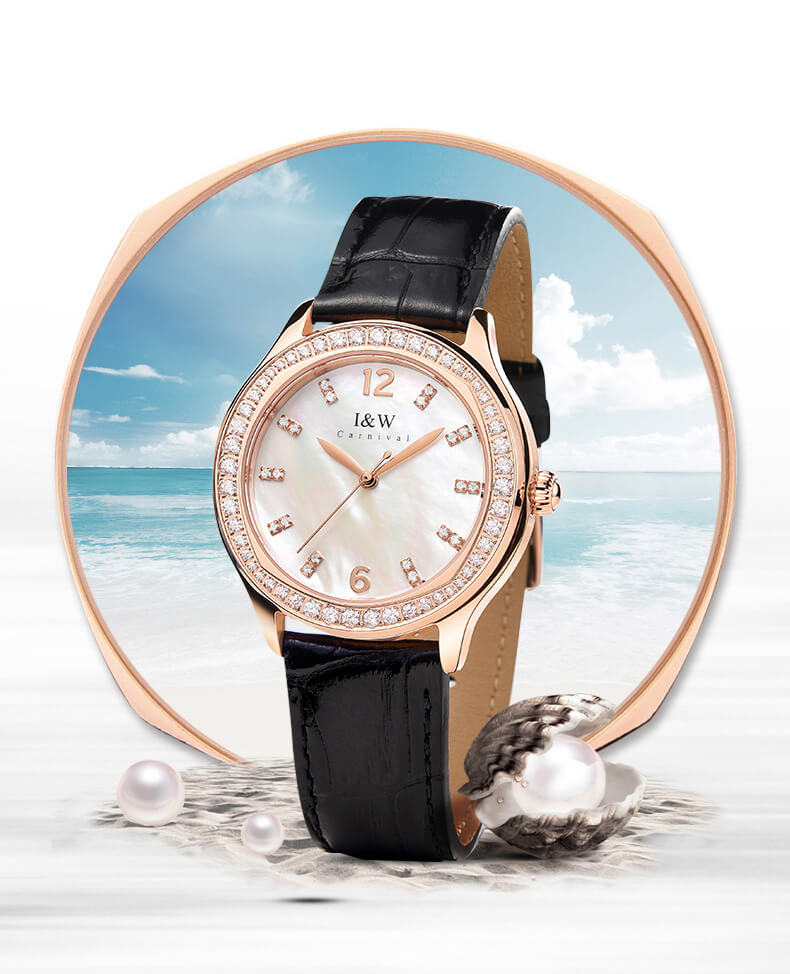 Đồng hồ nữ chính hãng IW CARNIVAL IW559L-1 Kính sapphire ,chống xước ,Chống nước 30m ,Bảo hành 24 tháng,Máy điện tử (PIn),dây da cao cấp, thiết kế đơn giản dễ đeo