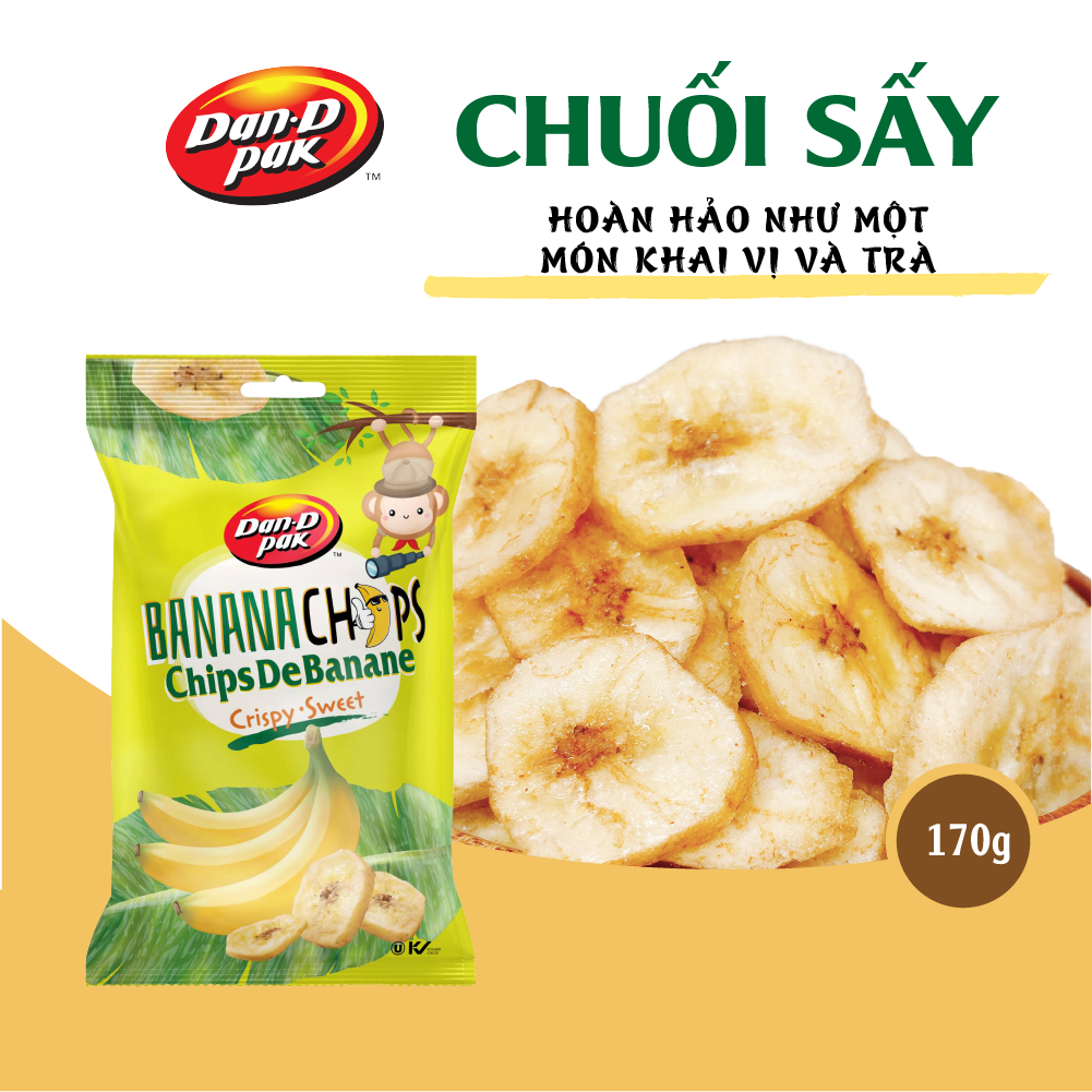 Chuối sấy Dan D Pak 170g