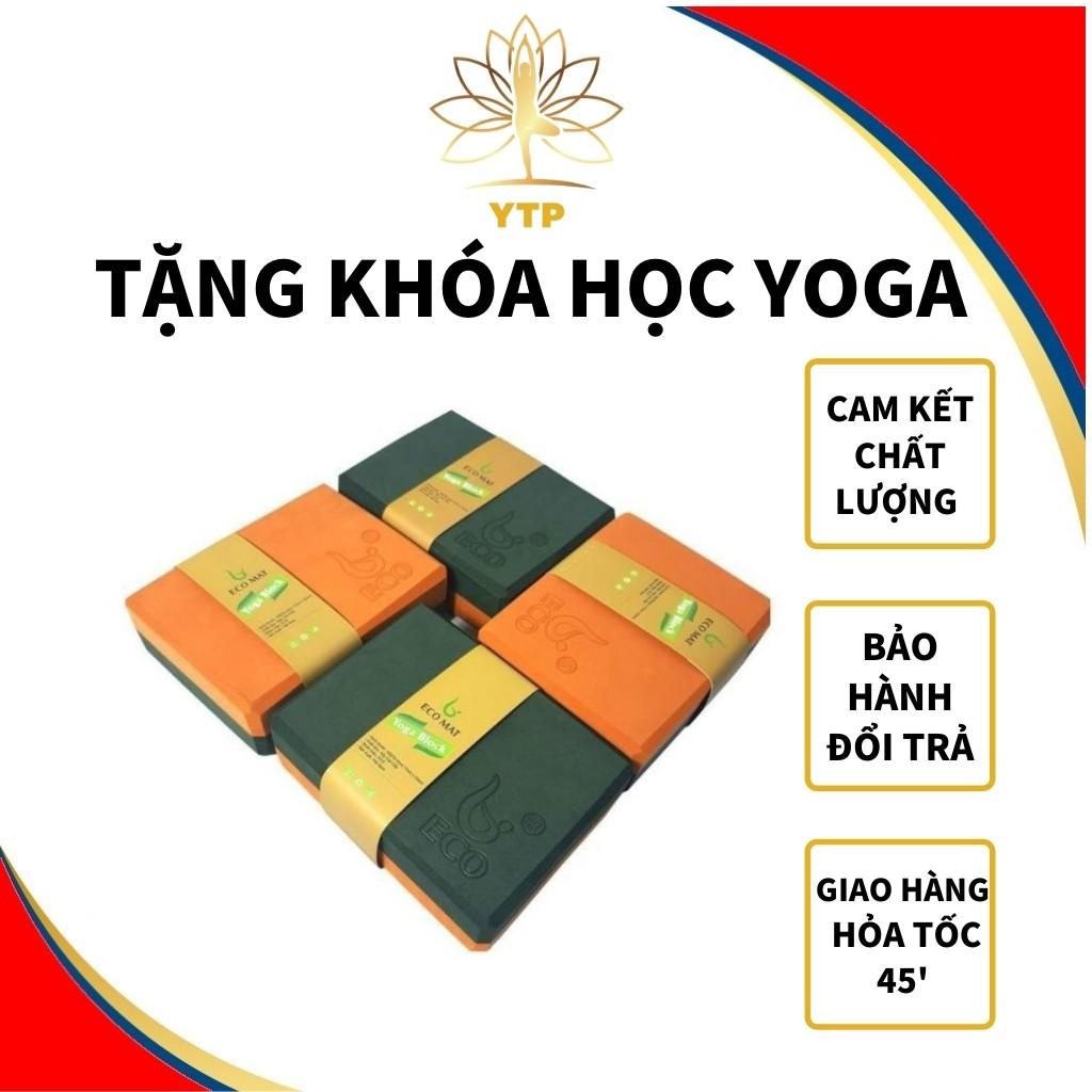 Block Yoga | Gạch Yoga Cao Cấp L1GACH7CM Loại 1, Dày 7cm, Cứng, Chắc Tay, Không Xẹp Lún, 2 Màu Phối Đẹp, 1 Viên