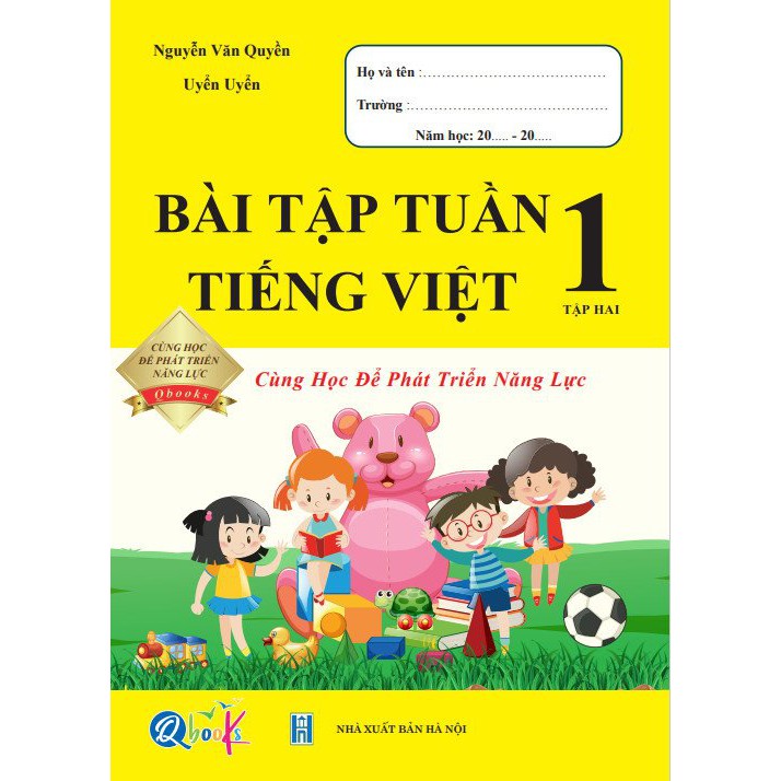 Sách - Combo 4 Cuốn Bài Tập Tuần và Đề Kiểm Tra Toán - Tiếng Việt 1 - Cùng Học Để Phát Triển Năng Lực - Học Kì 2