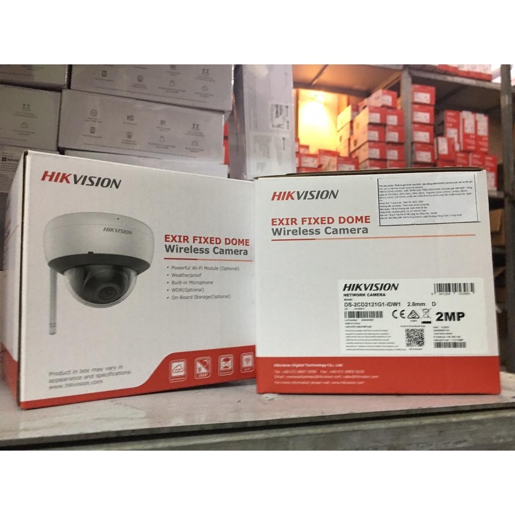 Camera Wifi IP Bán Cầu Hikvision DS-2CD2121G1-IDW1, H.265+,Phát hiện chuyển động,video giả mạo. DWDR;3D DNR- Hàng Chính Hãng