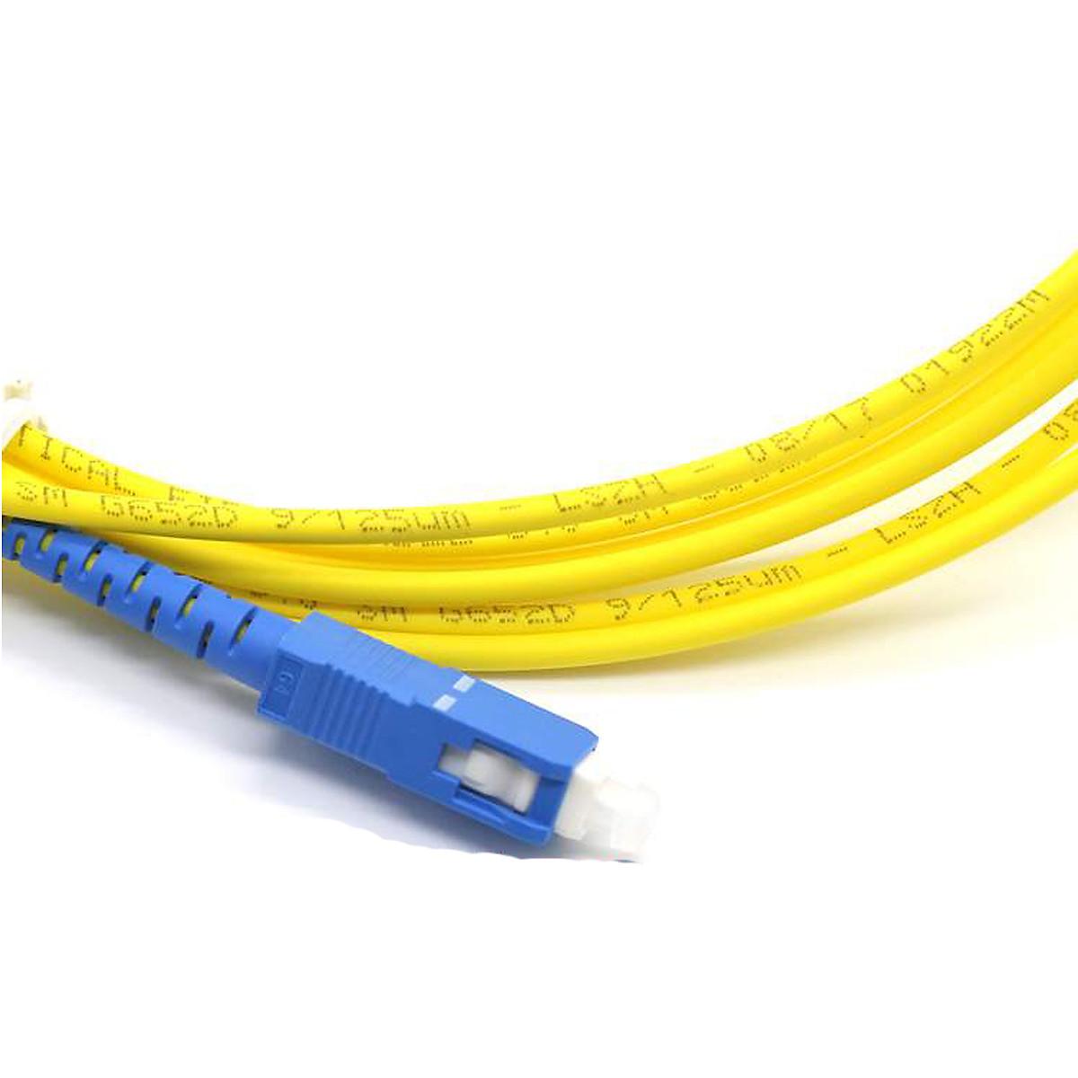 Ugreen UG80317NW225TK 3M SC-FC Màu vàng Cáp nhảy quang Single mode Duplex Fiber - HÀNG CHÍNH HÃNG