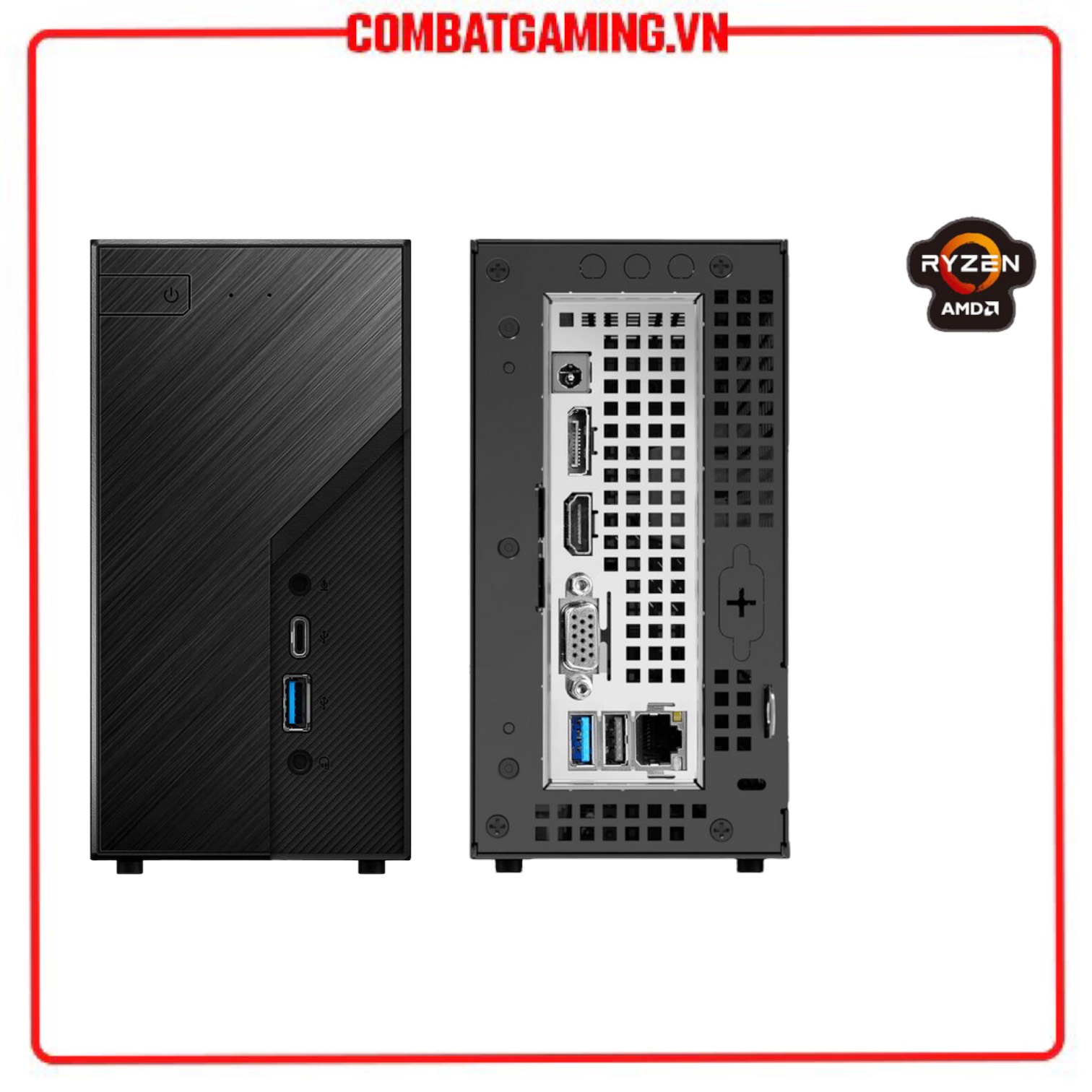 Mini PC ASRock DeskMini X300 Barebone - Hàng Chính Hãng