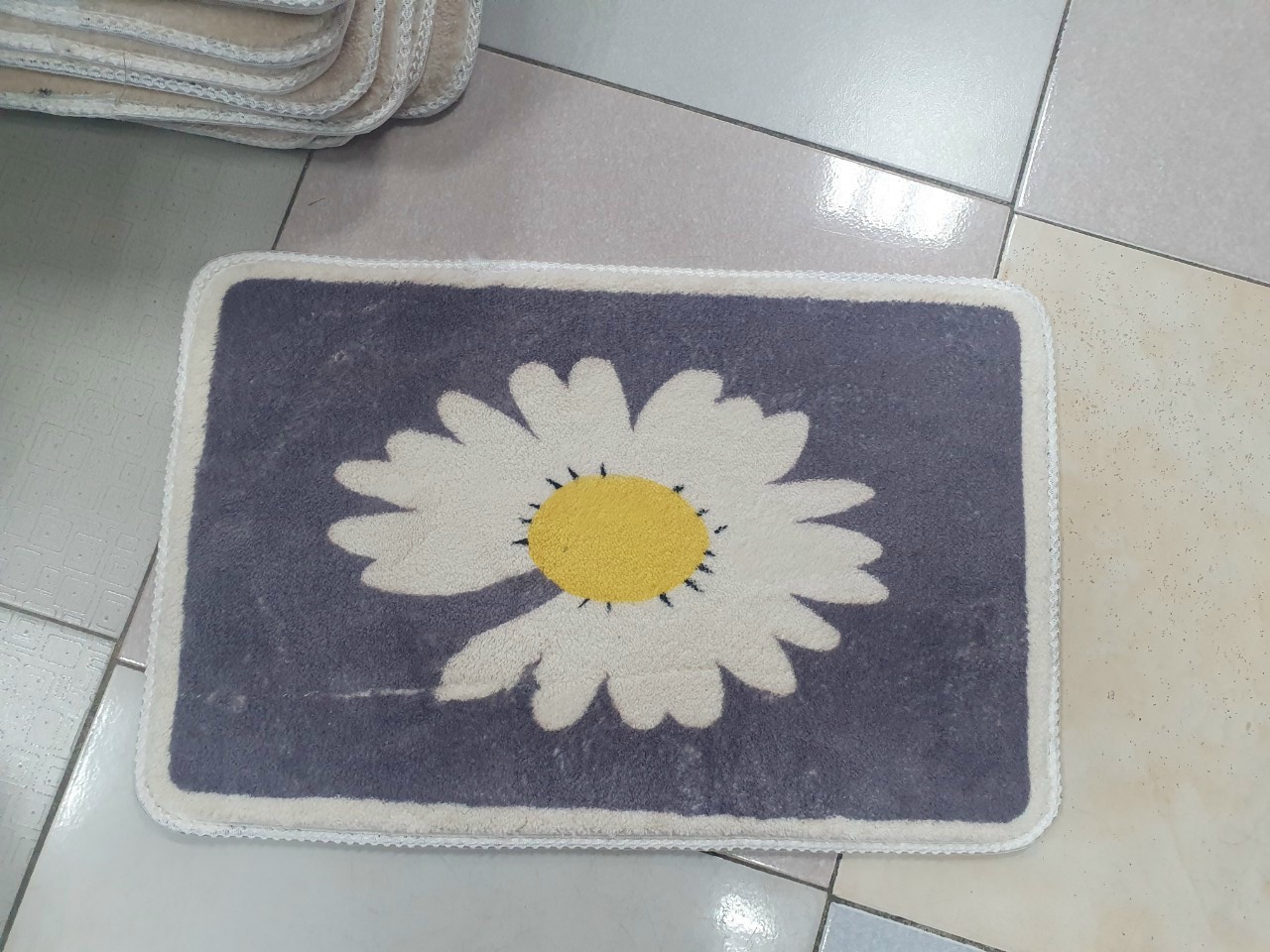 Thảm 3D lau chân cửa phòng khách TD52 thảm chân phòng tắm thảm lau chân phòng ngủ lông dày siêu thấm mềm mại chống trượt