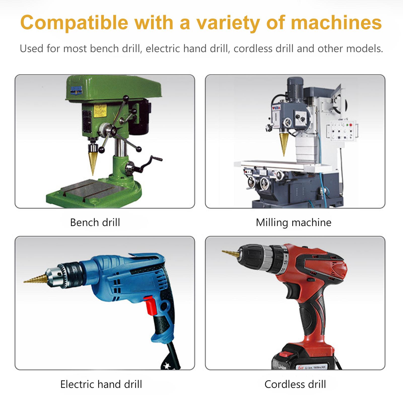 Bộ 5 mũi khoan thép với hộp nhôm
