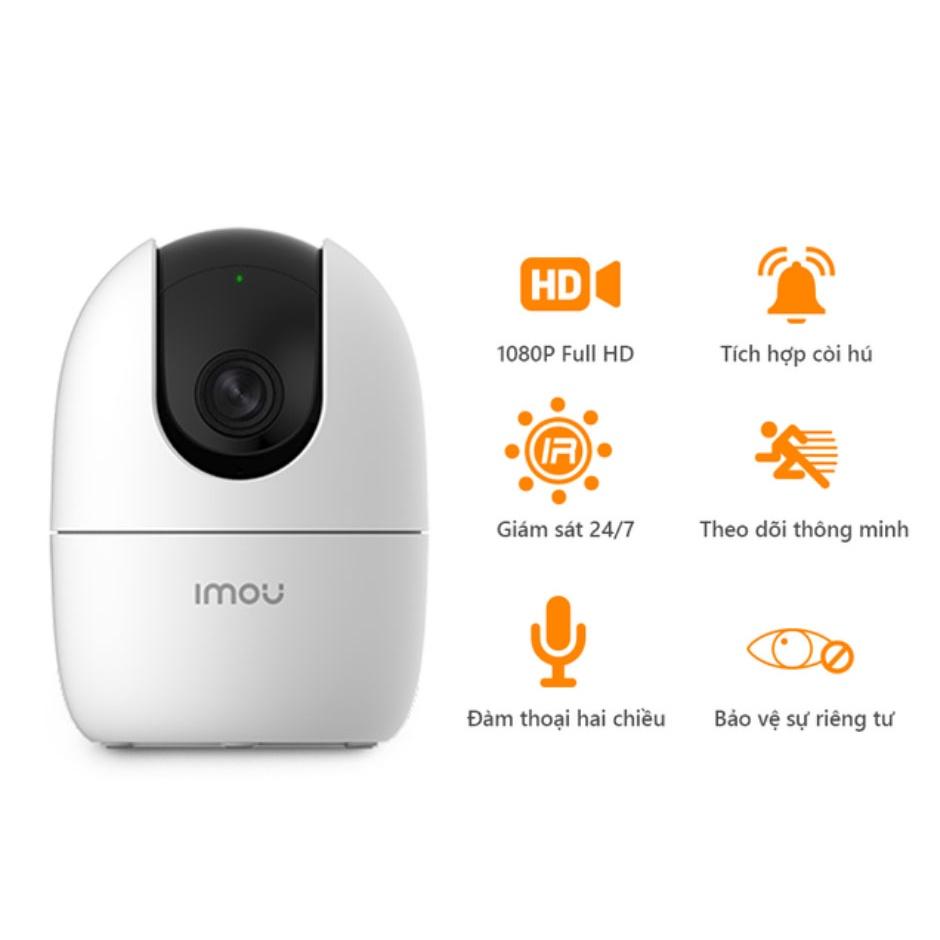 CAMERA WIFI Trong Nhà Ranger2 imou A22EP 2Mp H265 Xoay 360 độ, ĐÀM THOẠI 2 CHIỀU - hàng chính hãng