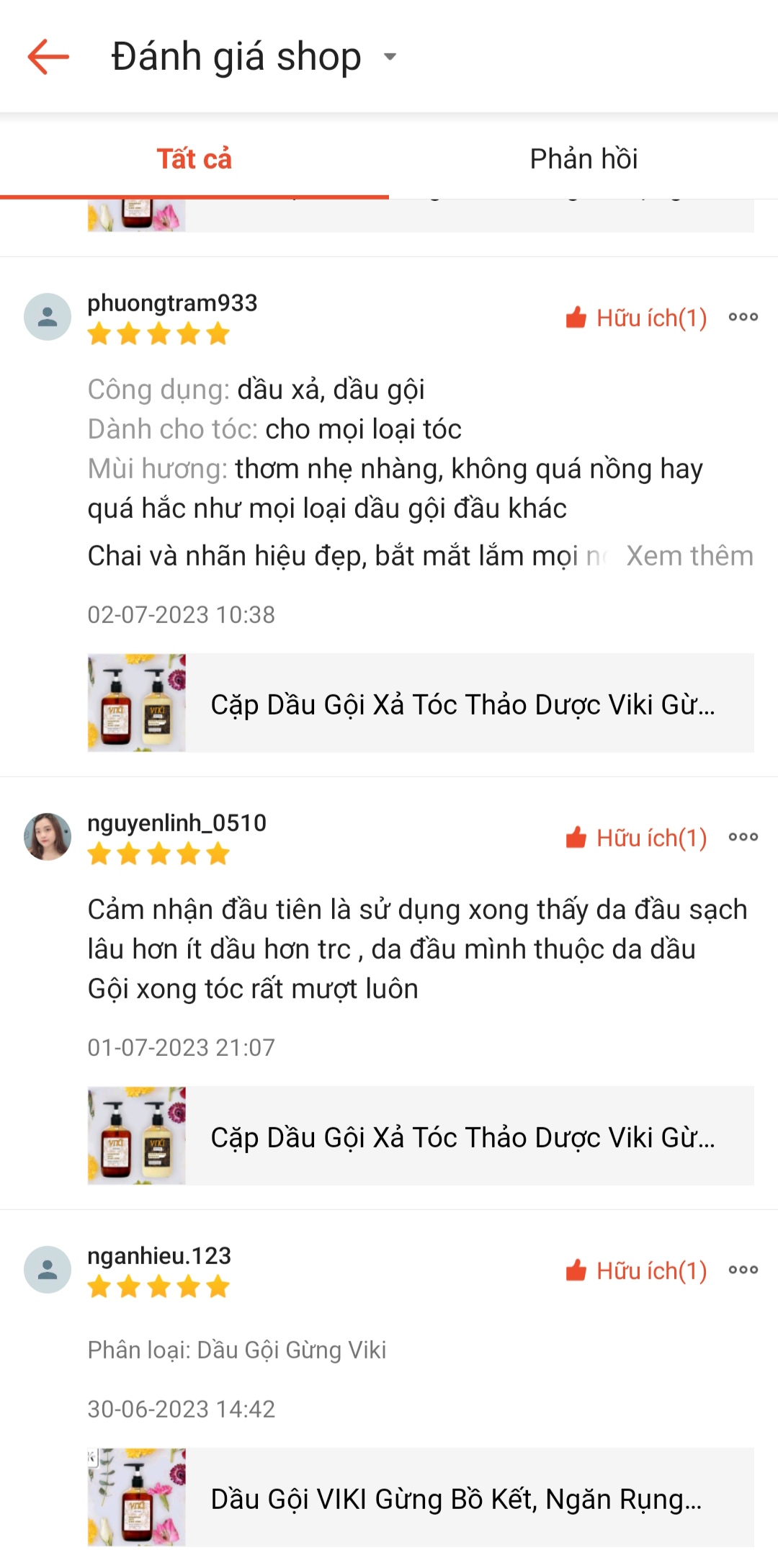 Dầu Gội VIKI Gừng Bồ Kết, Ngăn Rụng Tóc, Kích Mọc Tóc 300ml