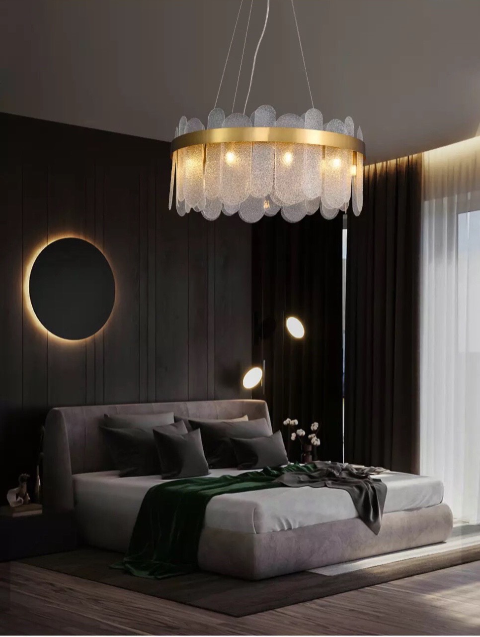 Đèn chùm pha lê cao cấp thiết kế sang trọng trang trí phòng khách, nhà hàng, quán cafe TPL-6858/600