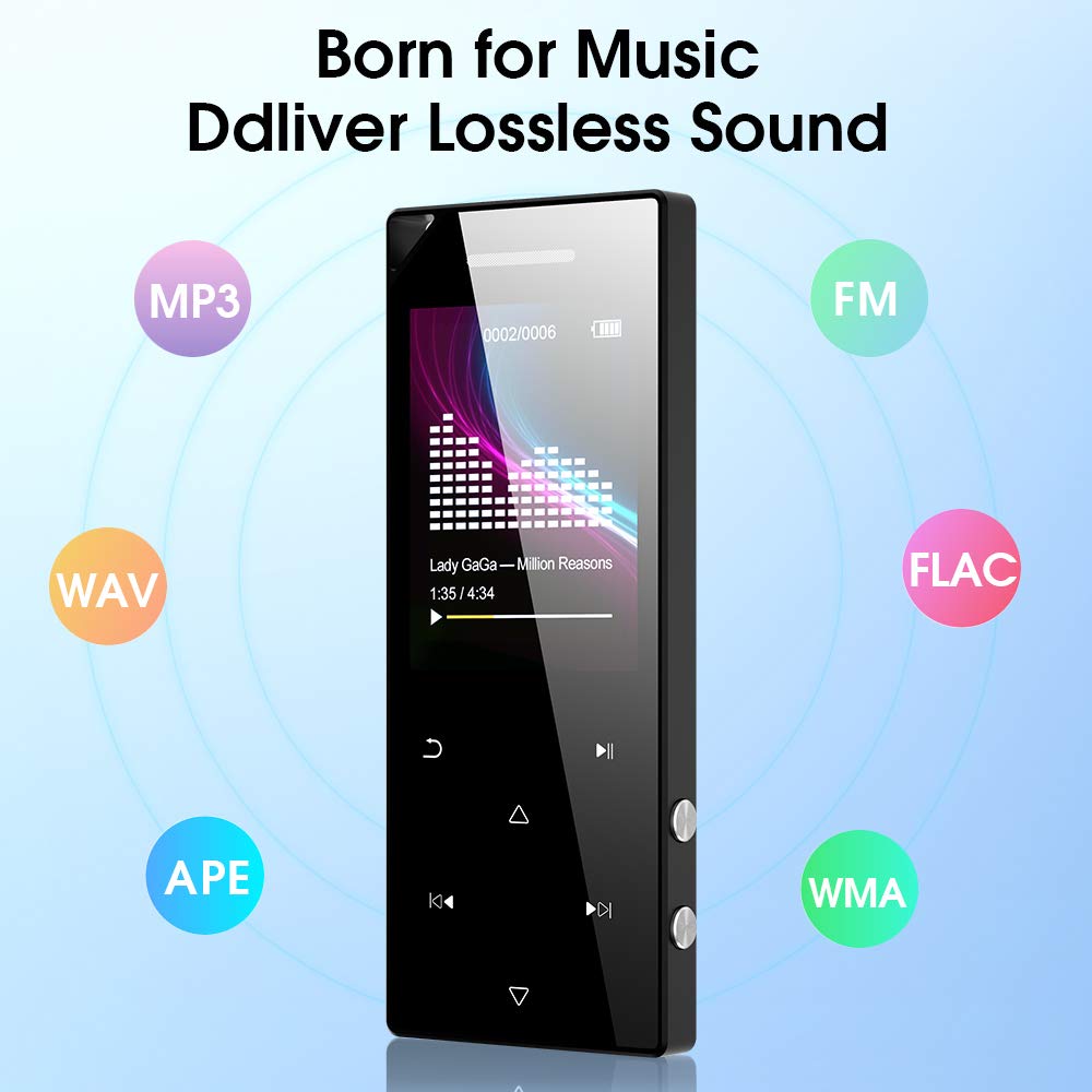 Máy nghe nhạc Lossless bluetooth RUIZU D05 8G Player Touch Screen Portable Hàng nhập khẩu