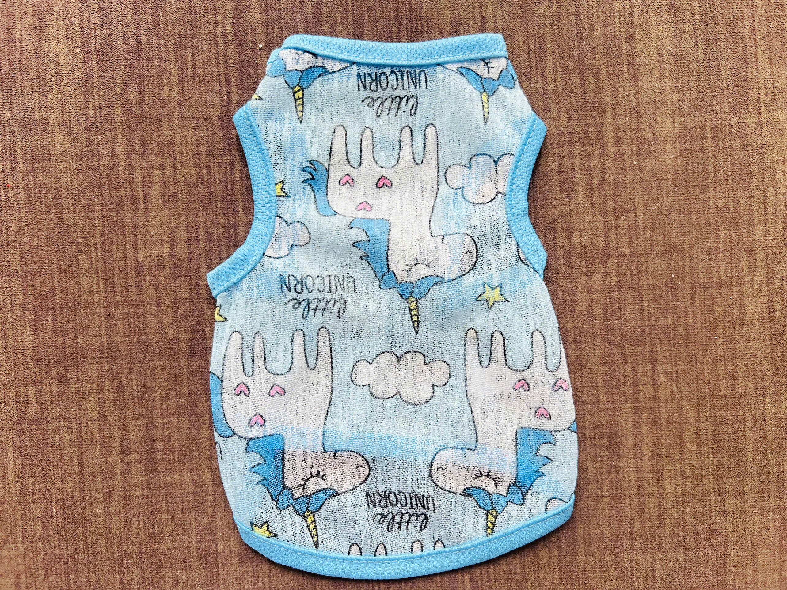 ÁO THUN BA LỖ HOẠ TIẾT NGỰA XINH THÔNG HƠI SIÊU CUTE TỪ 1-7KG DÀNH CHO THÚ CƯNG CHÓ MÈO
