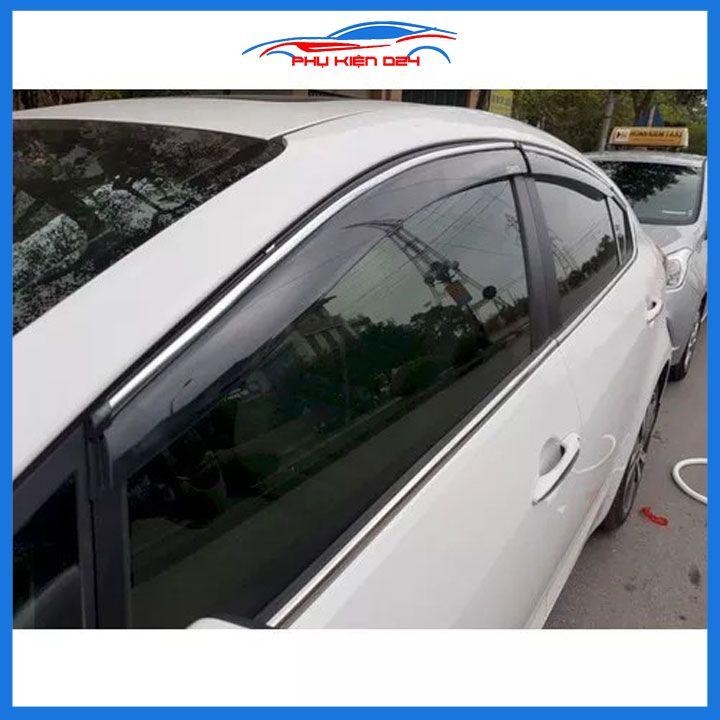 Vè mưa Kia K3 2012-2013-2014-2015-2016-2017-2018-2019-2020, K3 Đời Cũ chỉ mạ che mưa bảo vệ ô tô