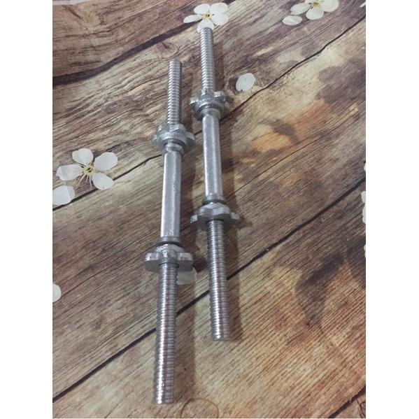 Đòn tạ tay dài 45cm phi 27 lắp full tạ