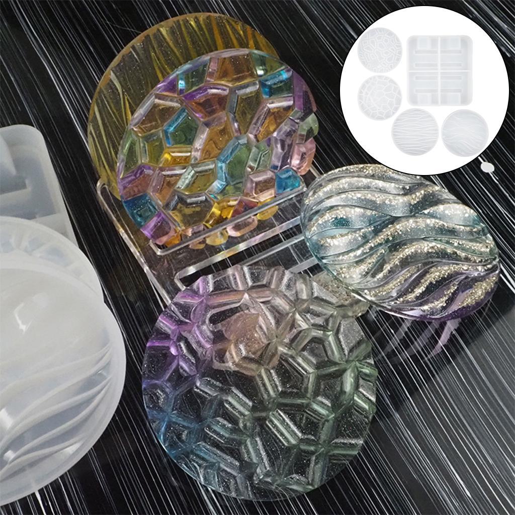 Clear Coaster Tray Bowl Pads Mould for DIY Storage Decorative