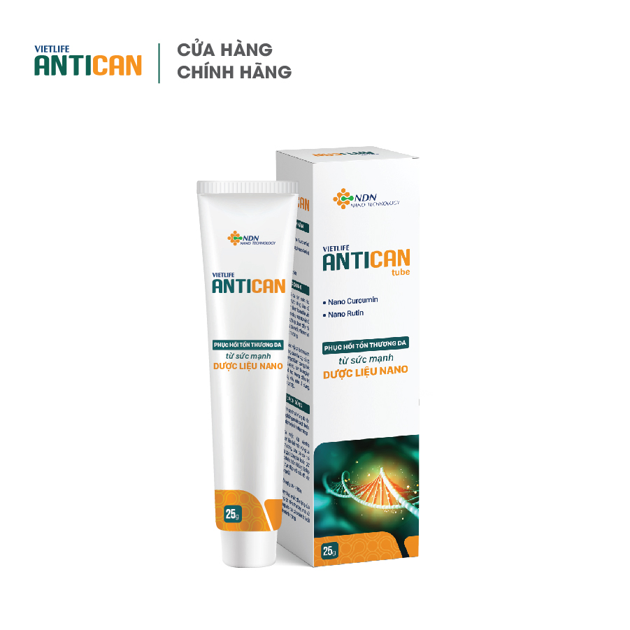 Gel Bỏng Sẹo Thâm Dược Liệu Nano Vietlife Antican 25 gram