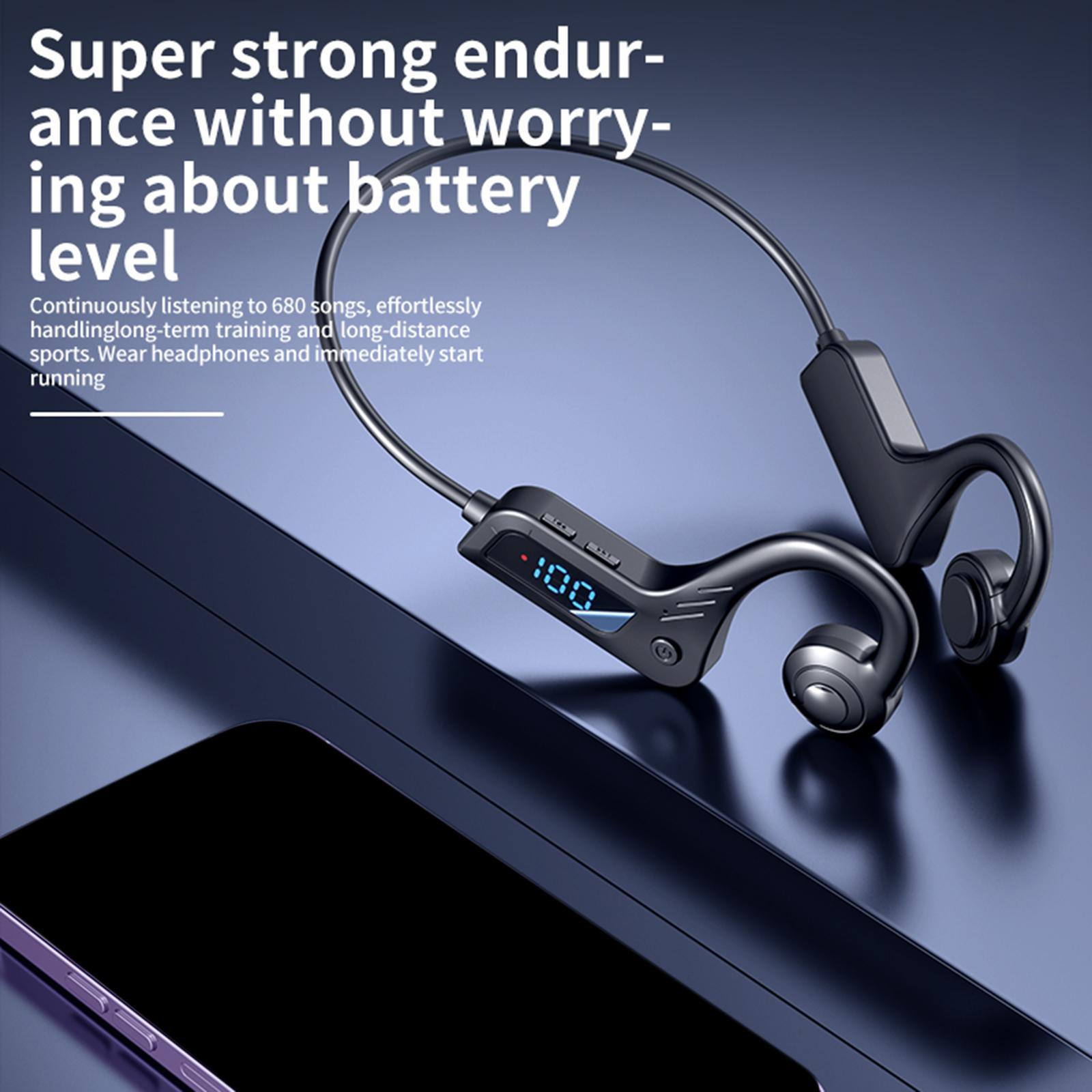 Open Ear Headphones 5.3 Compact Wireless Sports Headset for Running