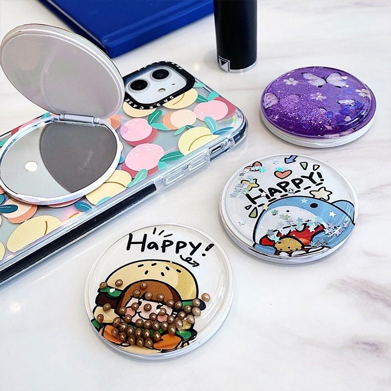 Popsocket giá đỡ điện thoại 2in1 có gương soi