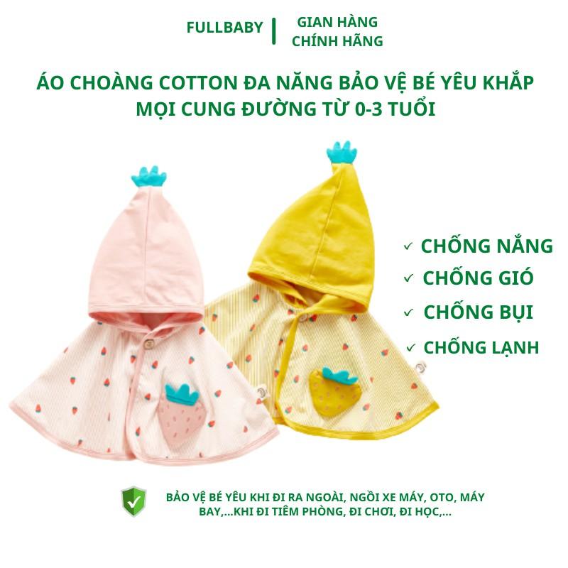 Áo Choàng Cánh Dơi Cotton Hoạ Tiết Ngộ Nghĩnh Cho Bé Yêu FULL001