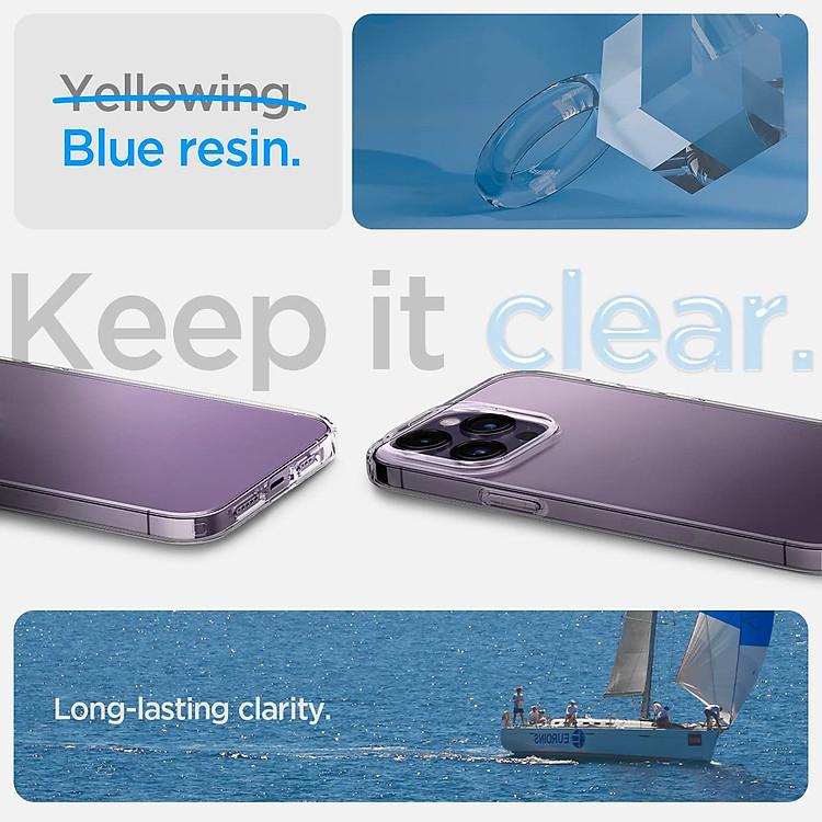 Ốp lưng chống sốc trong suốt cho iPhone 14 / 14 Plus / 14 Pro / 14 Pro Max hiệu Memumi Crystal Clear Case