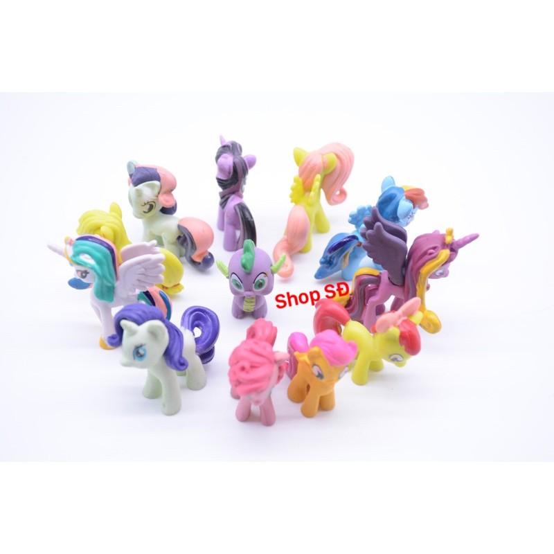Mô hình ngựa pony 12 con