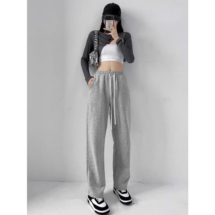 (HOT Trend)Quần Dài Ống Rộng Unisex , Quần Dài Ống Suông , quần dài jogger nam nữ , chất liệu thun da cá thoáng mát