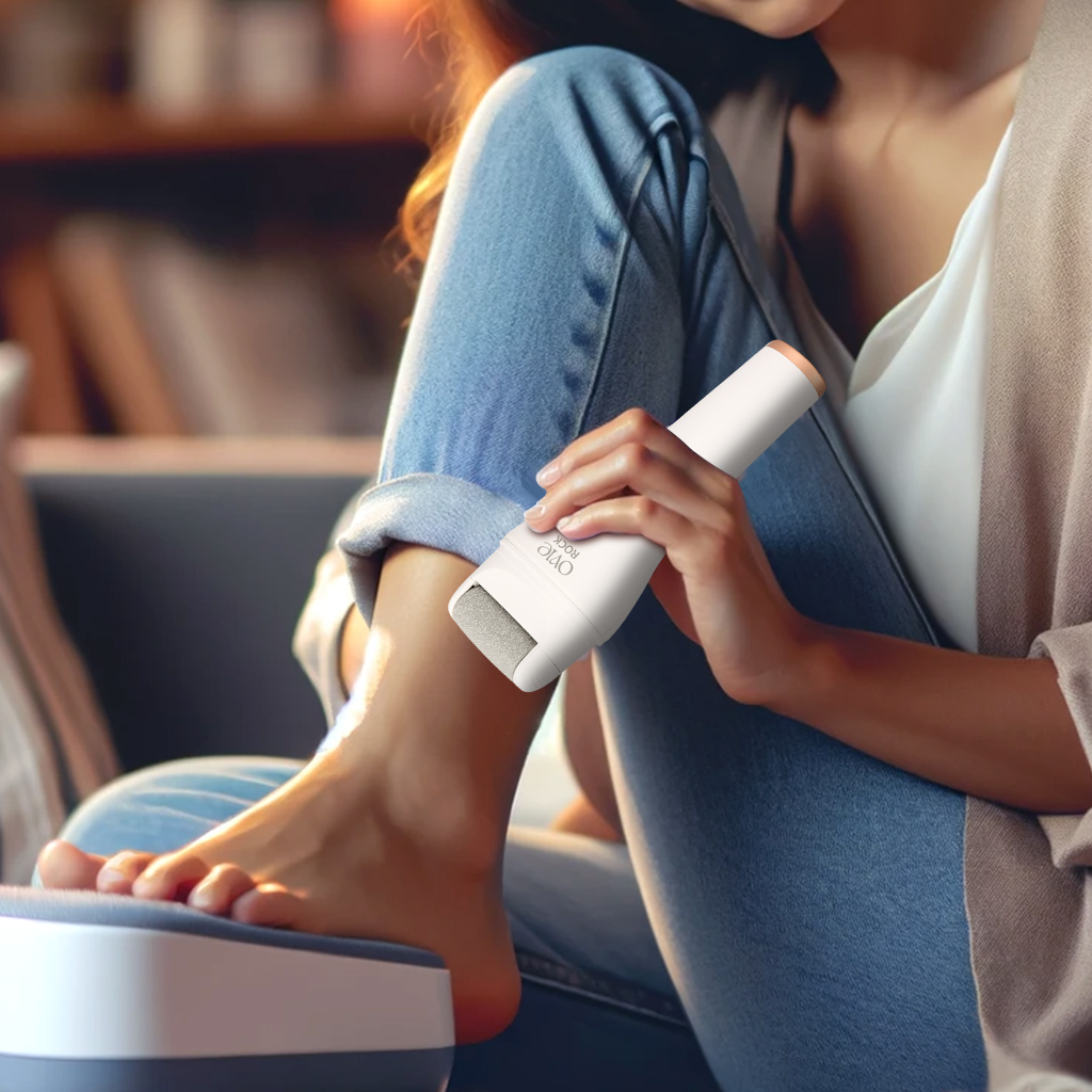 Máy chà gót Xiaomi OVIE ROCK tẩy tế bào ch.ết làm mềm sáng gót chân chuyên dụng tại nhà Rock Foot Callus remover