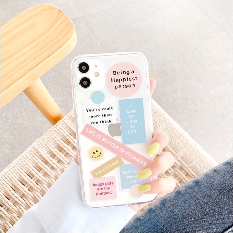 Ốp Lưng iPhone Trong Suốt Nghệ Thuật Dành Cho iPhone 6 / 6 Plus / 7 / 7 Plus / 8 / 8 Plus / X / Xs / Xs Max / 11 / 11 Pro / 11 Pro Max / 12 / 12 Pro / 12 Pro Max